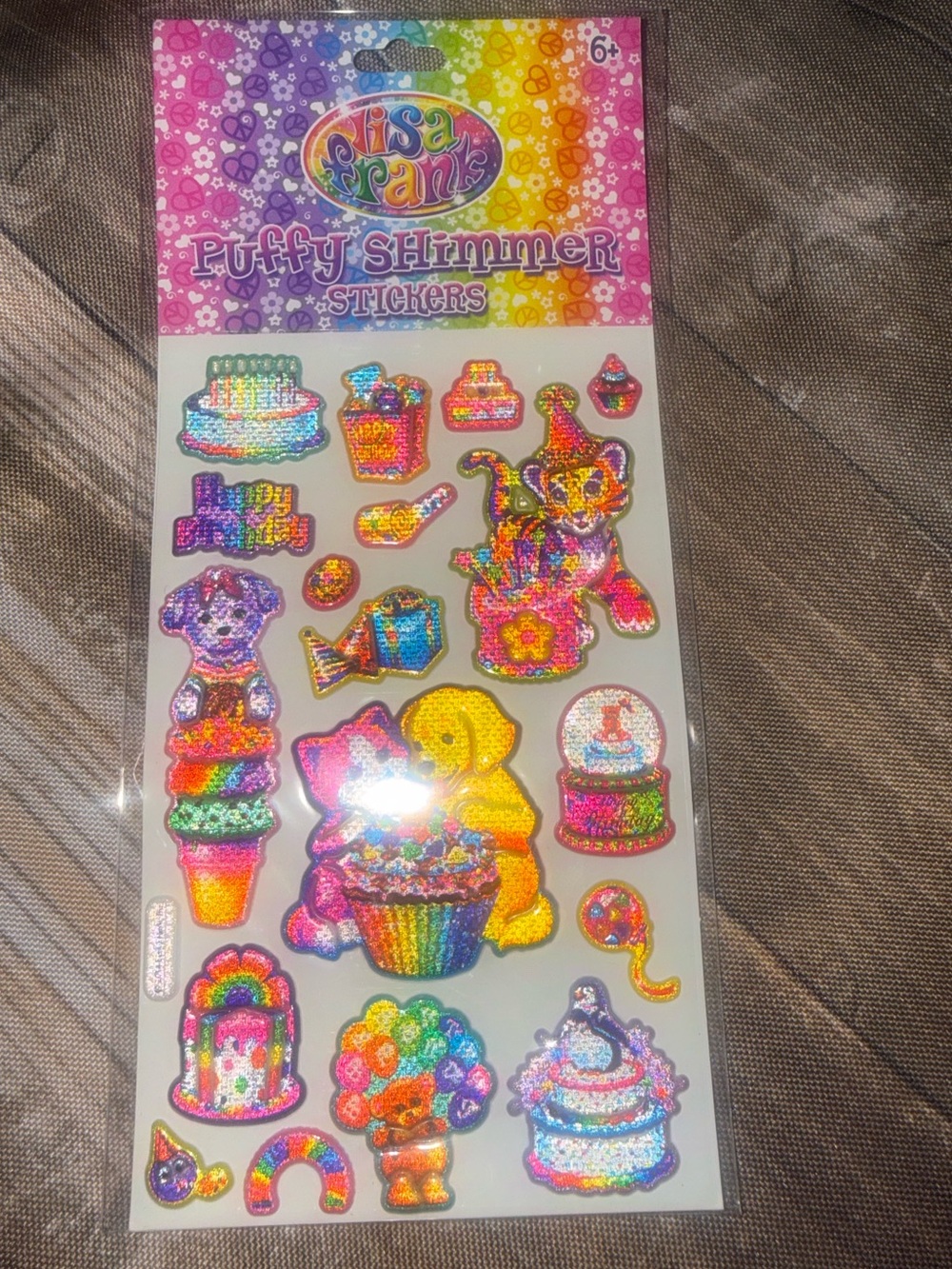Lisa Frank sticker sheet